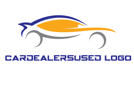 abstract fast car logo