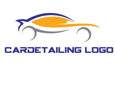 abstract fast car logo