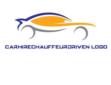 abstract fast car logo