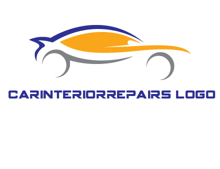 abstract fast car logo