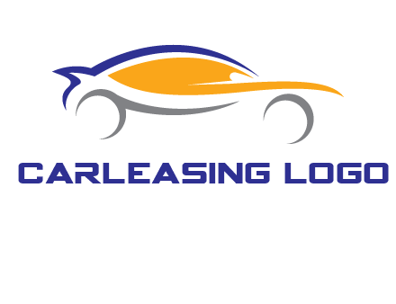 abstract fast car logo