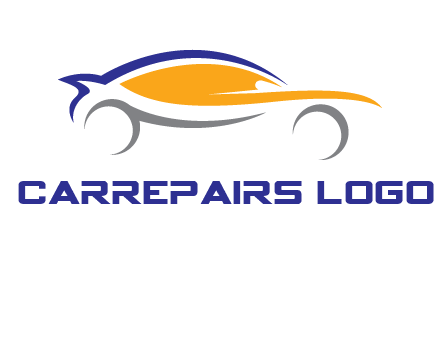 abstract fast car logo