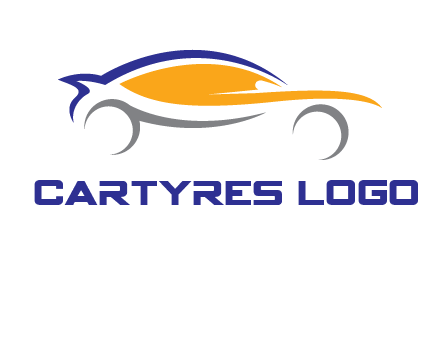 abstract fast car logo