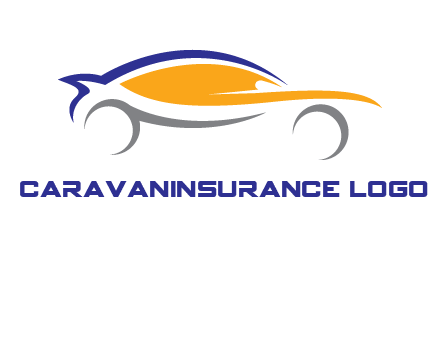 abstract fast car logo