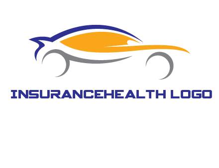 abstract fast car logo