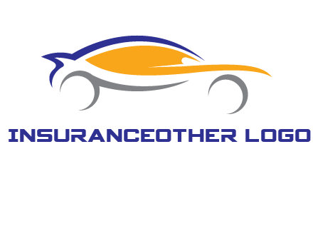abstract fast car logo