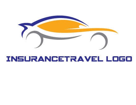 abstract fast car logo