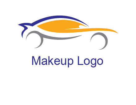 abstract fast car logo