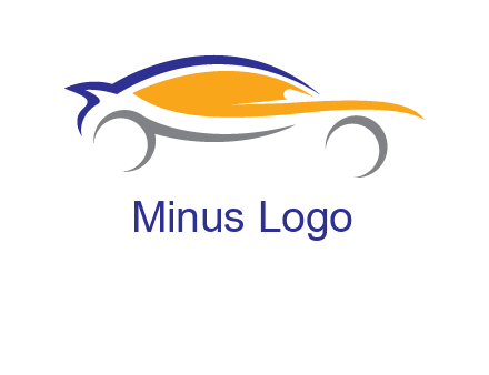 abstract fast car logo