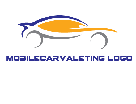 abstract fast car logo