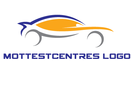 abstract fast car logo