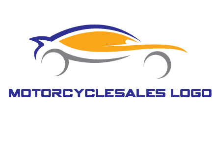 abstract fast car logo