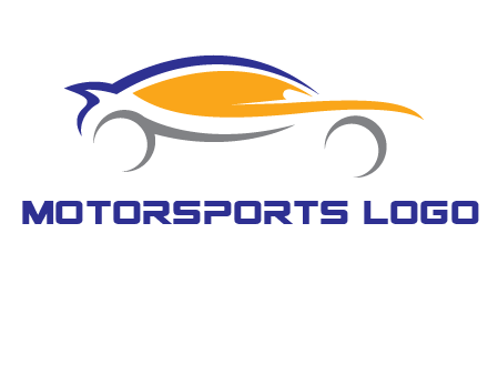 abstract fast car logo