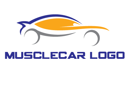 abstract fast car logo