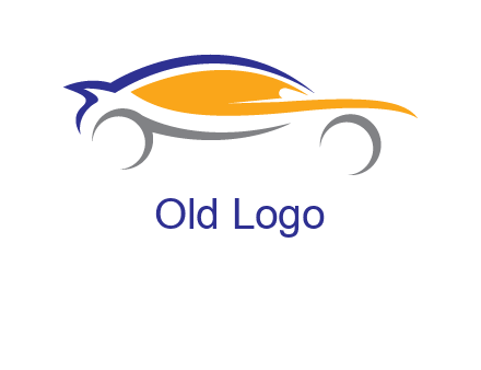 abstract fast car logo