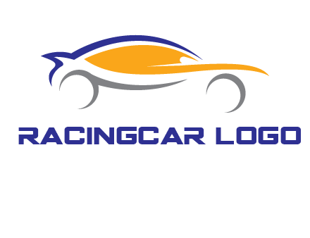 abstract fast car logo