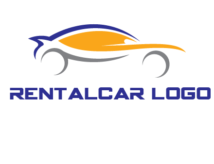 abstract fast car logo