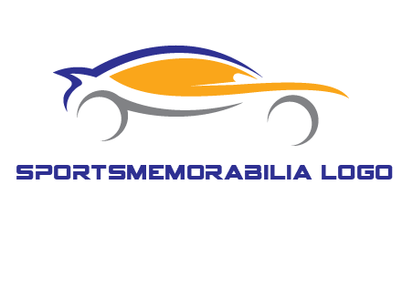 abstract fast car logo