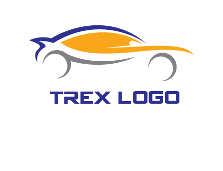 abstract fast car logo