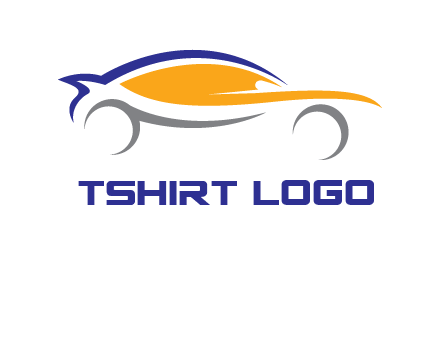 abstract fast car logo