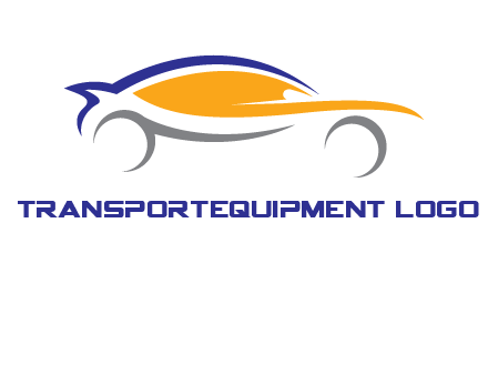 abstract fast car logo