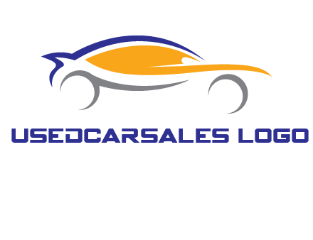 abstract fast car logo