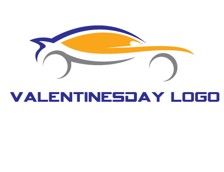 abstract fast car logo