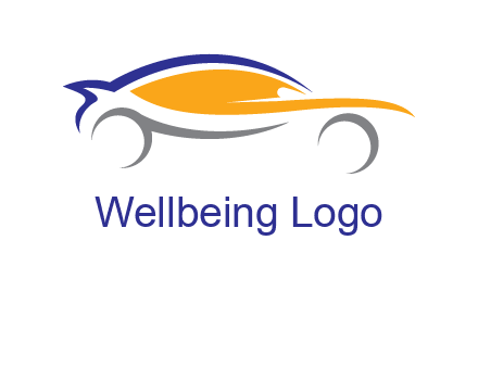 abstract fast car logo