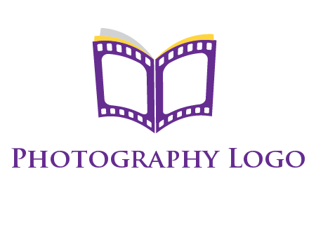 book of film reel logo