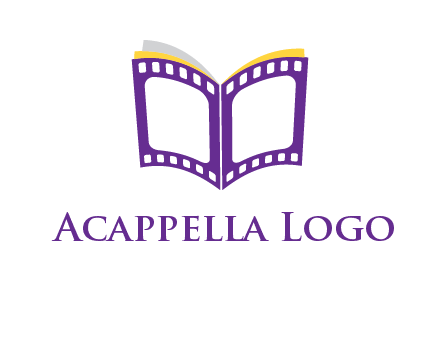 book of film reel logo