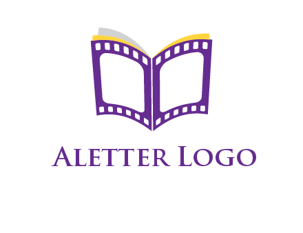 book of film reel logo
