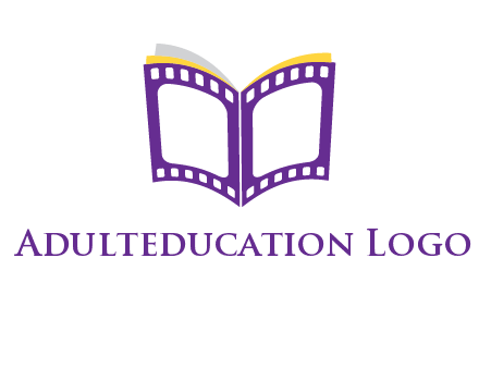 book of film reel logo