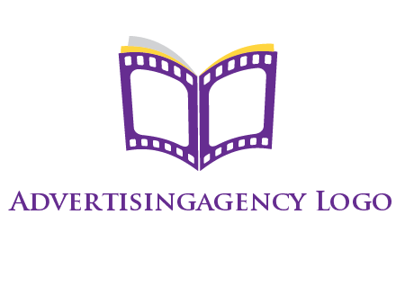 book of film reel logo