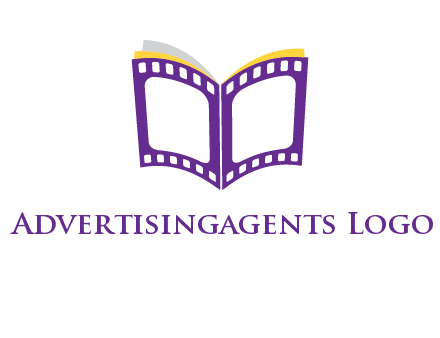 book of film reel logo