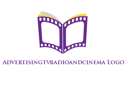 book of film reel logo