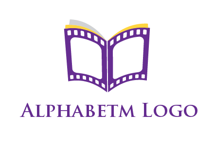 book of film reel logo