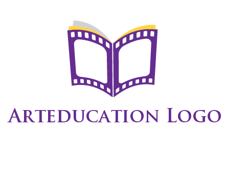 book of film reel logo
