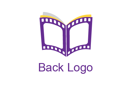 book of film reel logo