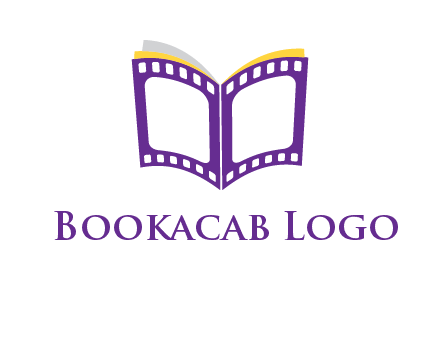 book of film reel logo