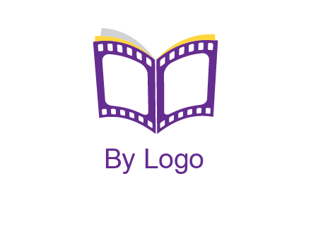 book of film reel logo