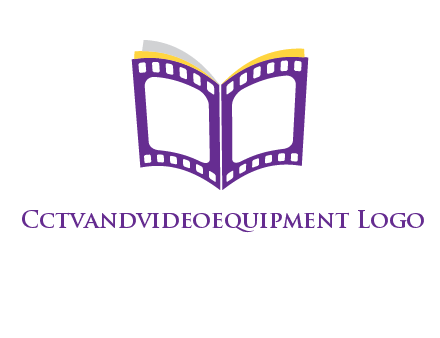 book of film reel logo