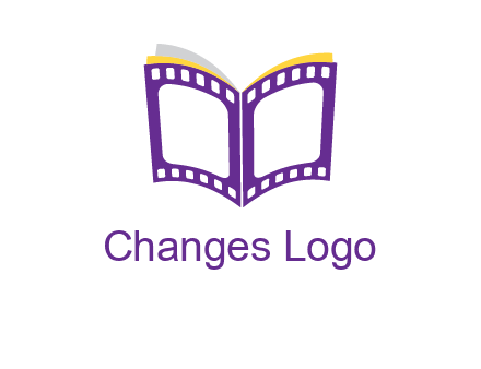 book of film reel logo