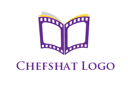book of film reel logo