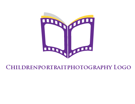 book of film reel logo