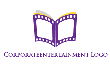book of film reel logo