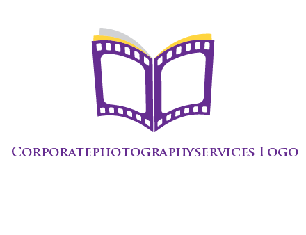 book of film reel logo