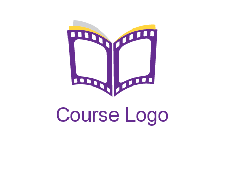 book of film reel logo