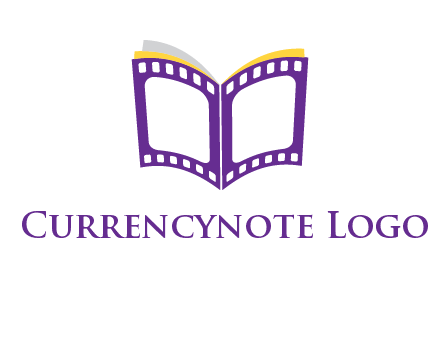 book of film reel logo