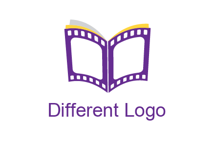 book of film reel logo