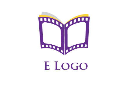 book of film reel logo